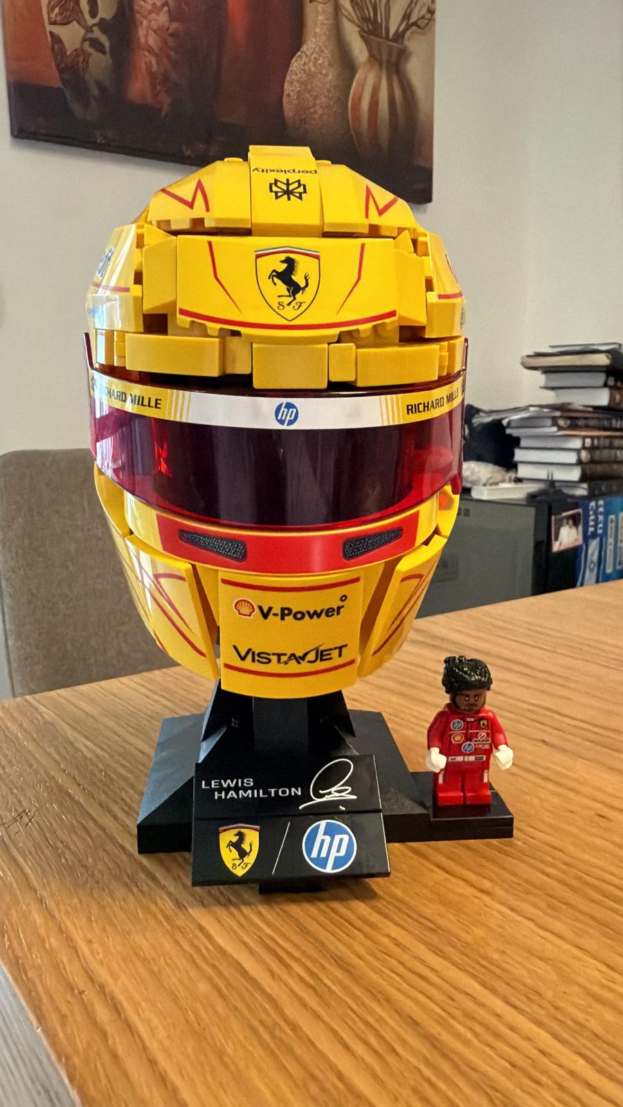 LEGO Ferrari Formula 1 helmet build